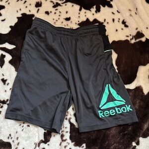 Reebok Kids Black and Teal Shorts